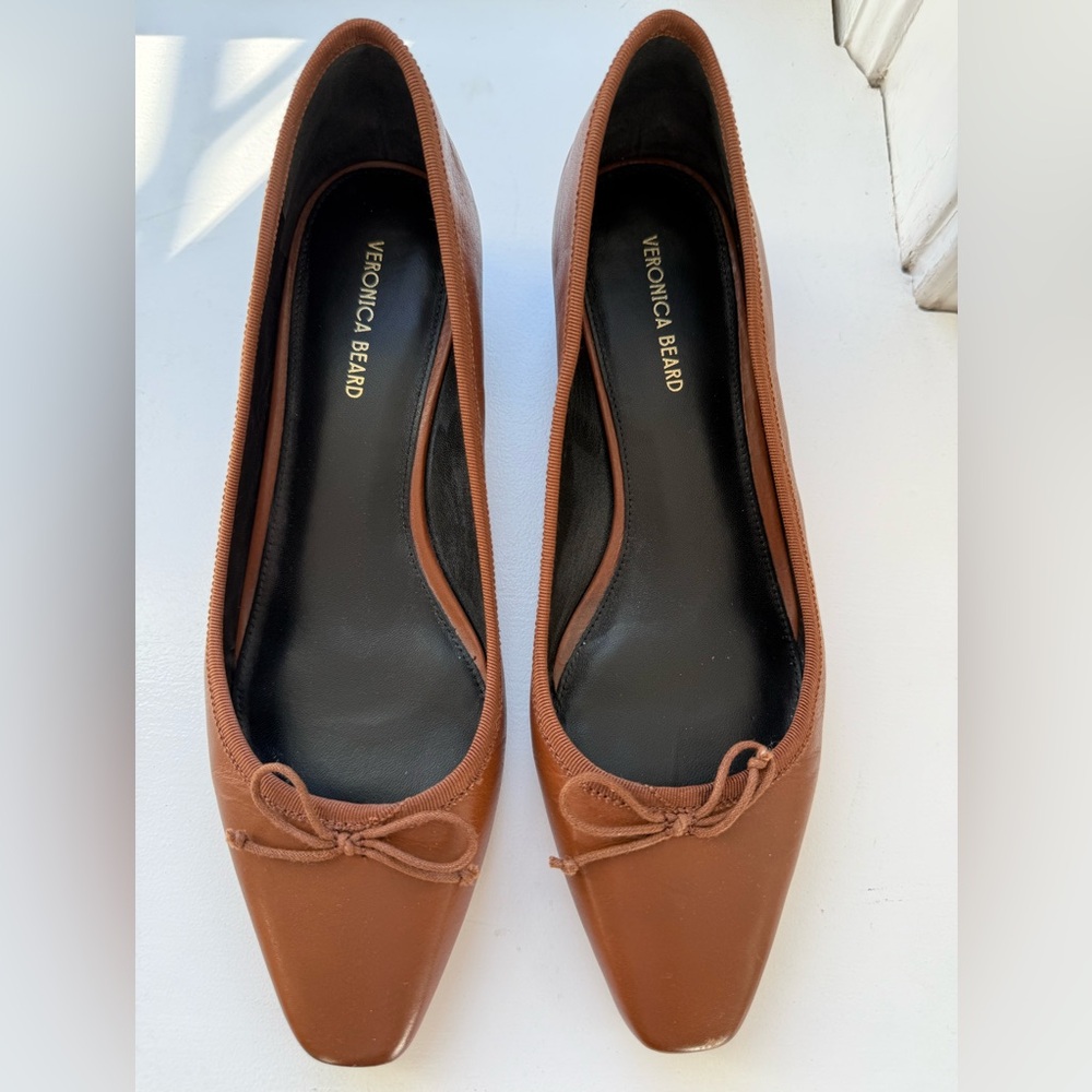 Veronica Beard Light Brown Flats
